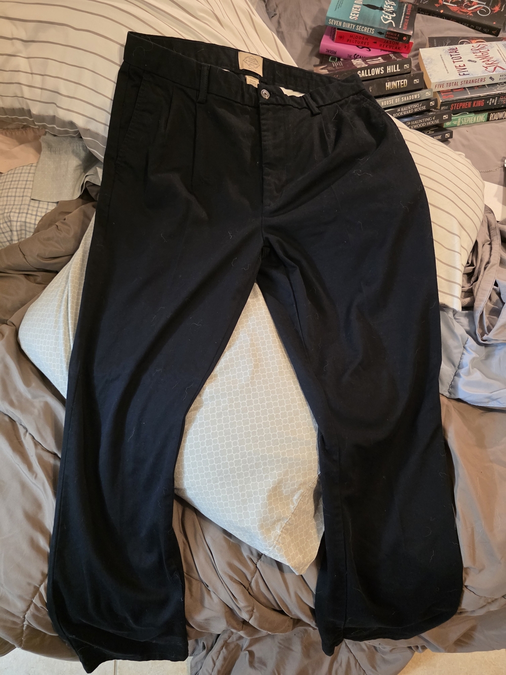 Men's St Johns Bay Black Casual Pants